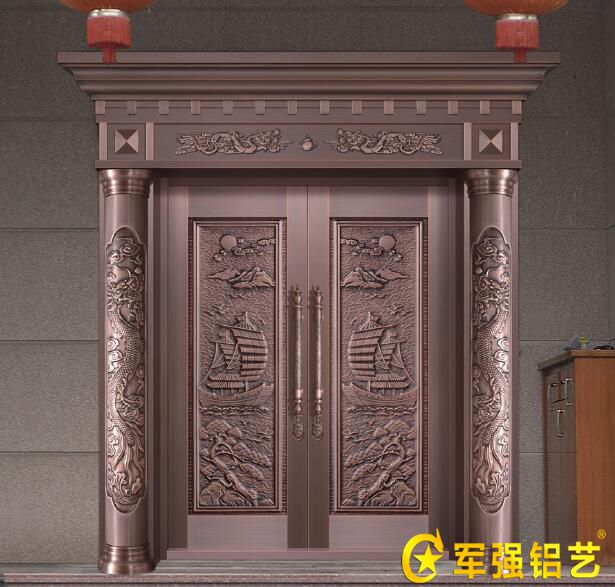 龍紋羅馬柱銅門 龍紋羅馬柱銅門
